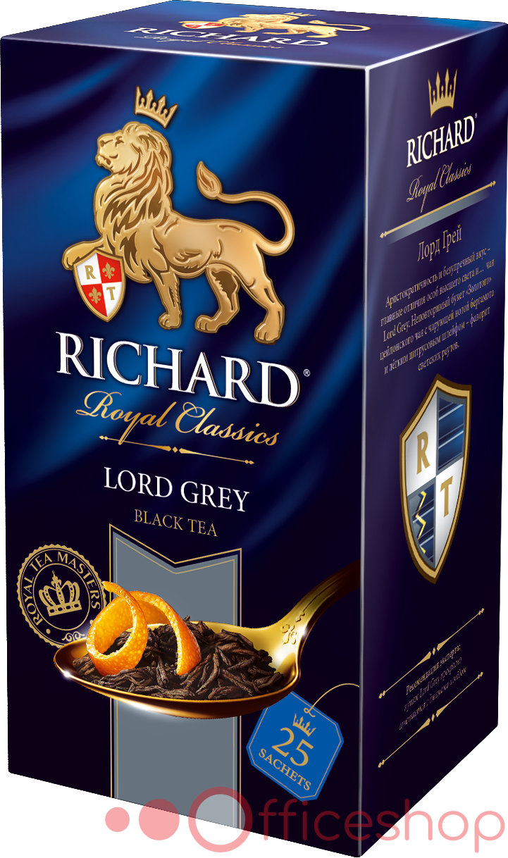 Ceai negru Richard Lord Grey Bergamot, 25 plicuri, 6765